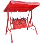 Balancín infantil de acero rojo de vidaXL, Balancines de jardín - Ref: Foro24-41840, Precio: 102,16 €, Descuento: %