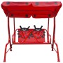 Balancín infantil de acero rojo de vidaXL, Balancines de jardín - Ref: Foro24-41840, Precio: 102,16 €, Descuento: %