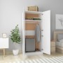 Armario de madera contrachapada blanco brillo 80x52x180 cm de vidaXL, Armarios roperos - Ref: Foro24-800627, Precio: 169,15 €...