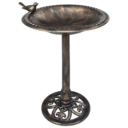 Bronze-colored plastic garden birdbath by vidaXL, Birdbaths - Ref: Foro24-48223, Price: 32,29 €, Discount: %