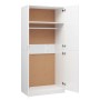 Armario de madera contrachapada blanco brillo 80x52x180 cm de vidaXL, Armarios roperos - Ref: Foro24-800627, Precio: 169,15 €...