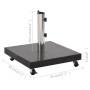 Black square granite parasol base 30 kg by vidaXL, Umbrella bases - Ref: Foro24-48565, Price: 82,33 €, Discount: %