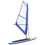 Aufblasbares Paddle-Surfbrett mit blau-weißem Segel von vidaXL, Paddleboards - Ref: Foro24-92210, Preis: 292,03 €, Rabatt: %