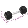 Dumbbells 2 units cast iron 8 kg by vidaXL, free weight - Ref: Foro24-93600, Price: 43,99 €, Discount: %