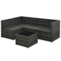 5-piece garden furniture set and gray synthetic rattan cushions by vidaXL, Garden sets - Ref: Foro24-48148, Price: 419,65 €, ...