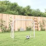 Fußballtor mit Stahl- und weißem Polyesternetz, 125 x 96 x 60 cm von vidaXL, Fußballtore - Ref: Foro24-93732, Preis: 49,84 €,...