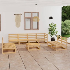 Garden furniture set 9 pieces solid pine wood by vidaXL, Garden sets - Ref: Foro24-3075434, Price: 435,99 €, Discount: %