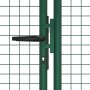 Puerta de malla para jardín de acero verde 400x125 cm de vidaXL, Puertas de jardín - Ref: Foro24-145749, Precio: 454,33 €, De...