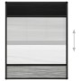 Plissee-Moskitonetz für Aluminiumfenster mit Rollo 80x100cm von vidaXL, Moskitonetze für Fenster - Ref: Foro24-148683, Preis:...