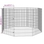 Rabbit cage with 8 galvanized iron panels 54x80 cm by vidaXL, Cages and habitats for small animals - Ref: Foro24-171578, Pric...