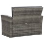 4-teiliges Gartenmöbel-Set und graue synthetische Rattankissen von vidaXL, Gartensets - Ref: Foro24-46086, Preis: 419,79 €, R...