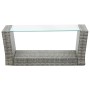 Set de muebles de jardín 4 pzas y cojines ratán sintético gris de vidaXL, Conjuntos de jardín - Ref: Foro24-46086, Precio: 41...