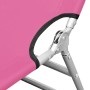 Tumbona plegable con cojín para la cabeza acero rosa magenta de vidaXL, Tumbonas - Ref: Foro24-310333, Precio: 64,15 €, Descu...