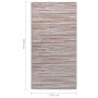 Alfombra de exterior PP gris taupé 140x200 cm de vidaXL, Protectores para exterior - Ref: Foro24-317025, Precio: 30,40 €, Des...