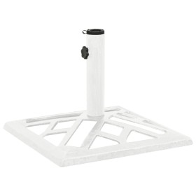 Base de sombrilla de hierro fundido blanco 44x44x31 cm de vidaXL, Bases para sombrillas - Ref: Foro24-317761, Precio: 54,99 €...