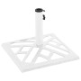 White cast iron parasol base 44x44x31 cm by vidaXL, Umbrella bases - Ref: Foro24-317761, Price: 54,15 €, Discount: %