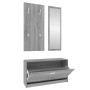 Set de mueble zapatero 3 en 1 madera contrachapada gris Sonoma de vidaXL, Zapateros y organizadores de calzado - Ref: Foro24-...