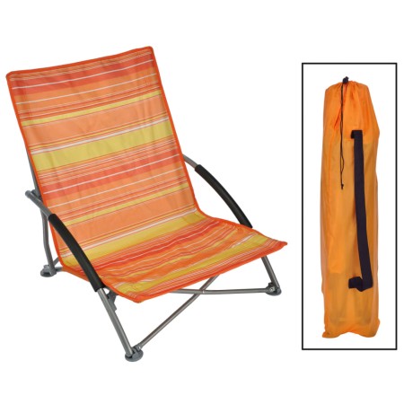 HI Orange folding beach chair 65x55x25/65cm by HI, Garden chairs - Ref: Foro24-429131, Price: 35,07 €, Discount: %