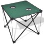 Folding Camping Table, Dark Green by vidaXL, camping furniture - Ref: Foro24-41489, Price: 20,36 €, Discount: %