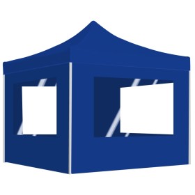 Professional folding tent with blue aluminum walls 3x3 m by vidaXL, Tents and gazebos - Ref: Foro24-45487, Price: 223,99 €, D...