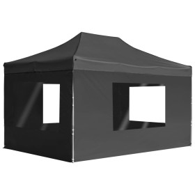 Faltzelt mit anthrazitgrauen Aluminiumwänden 4,5x3 m von vidaXL, Zelte und Pavillons - Ref: Foro24-45498, Preis: 299,73 €, Ra...