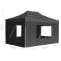 Faltzelt mit anthrazitgrauen Aluminiumwänden 4,5x3 m von vidaXL, Zelte und Pavillons - Ref: Foro24-45498, Preis: 299,73 €, Ra...