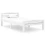 Solid white pine wood bed frame 90x200 cm by vidaXL, Beds and slatted bases - Ref: Foro24-322068, Price: 134,37 €, Discount: %