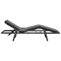 Garden lounger with gray synthetic rattan cushion by vidaXL, Loungers - Ref: Foro24-48147, Price: 147,44 €, Discount: %