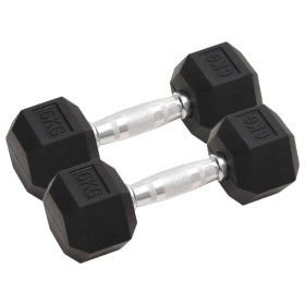 Dumbbells 2 units cast iron 12 kg by vidaXL, free weight - Ref: Foro24-93602, Price: 57,99 €, Discount: %