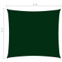 Square sail awning Oxford fabric dark green 3x3 m by vidaXL, Umbrellas - Ref: Foro24-135467, Price: 34,67 €, Discount: %