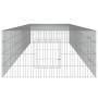 Jaula para conejos 4 paneles hierro galvanizado 433x109x54 cm de vidaXL, Jaulas y habitáculos para animales pequeños - Ref: F...