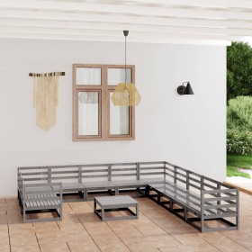 Garden furniture set 12 pieces solid pine wood by vidaXL, Garden sets - Ref: Foro24-3076021, Price: 815,99 €, Discount: %