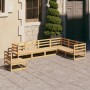 Gartenmöbel-Set 7-teilig aus massivem Kiefernholz von vidaXL, Gartensets - Ref: Foro24-3075764, Preis: 415,21 €, Rabatt: %