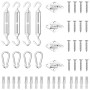 Sail awning accessory set 12 pcs stainless steel by vidaXL, Accessories for awnings - Ref: Foro24-310241, Price: 33,50 €, Dis...