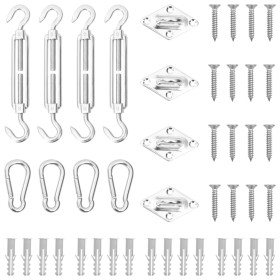 Sail awning accessory set 12 pcs stainless steel by vidaXL, Accessories for awnings - Ref: Foro24-310241, Price: 33,99 €, Dis...