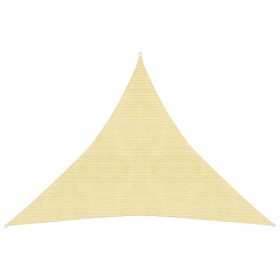 Sail awning HDPE beige 160 g/m² 6x6x6 m by vidaXL, Umbrellas - Ref: Foro24-311157, Price: 37,64 €, Discount: %