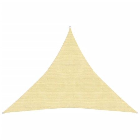 Toldo de vela HDPE beige 160 g/m² 6x6x6 m de vidaXL, Sombrillas - Ref: Foro24-311157, Precio: 37,64 €, Descuento: %