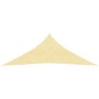 Toldo de vela HDPE beige 160 g/m² 6x6x6 m de vidaXL, Sombrillas - Ref: Foro24-311157, Precio: 37,64 €, Descuento: %