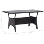 Black synthetic rattan garden table 120x70x66 cm by vidaXL, Garden tables - Ref: Foro24-316585, Price: 222,05 €, Discount: %