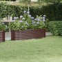 Brown powder coated steel flower bed planter 152x40x36 cm by vidaXL, Pots and planters - Ref: Foro24-318870, Price: 42,19 €, ...