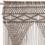 Cortina de macramé algodón gris taupé 140x240 cm de vidaXL, Cortinas y visillos - Ref: Foro24-323984, Precio: 50,77 €, Descue...