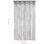 Cortina de macramé algodón gris antracita 140x240 cm de vidaXL, Cortinas y visillos - Ref: Foro24-323992, Precio: 44,89 €, De...