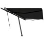 Toldo de pie retráctil manual gris antracita 500x300 cm de vidaXL, Toldos - Ref: Foro24-3069779, Precio: 505,62 €, Descuento: %