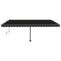 Toldo de pie retráctil manual gris antracita 500x300 cm de vidaXL, Toldos - Ref: Foro24-3069779, Precio: 505,62 €, Descuento: %