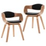 Dining chairs 2 units curved wood and synthetic leather by vidaXL, dining chairs - Ref: Foro24-287388, Price: 272,17 €, Disco...