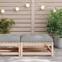 Gartenhocker mit Kissen aus massivem Kiefernholz von vidaXL, Modulare Sofas für den Außenbereich - Ref: Foro24-838094, Preis:...