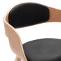 Dining chairs 2 units curved wood and synthetic leather by vidaXL, dining chairs - Ref: Foro24-287388, Price: 272,17 €, Disco...