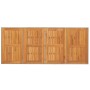 Mesa de jardín superficie de madera ratán PE beige 190x80x74 cm de vidaXL, Mesas de jardín - Ref: Foro24-365311, Precio: 212,...