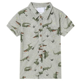 Children's shirt light khaki melange 116 by vidaXL, Kids T-shirts - Ref: Foro24-12106, Price: 11,99 €, Discount: %