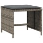 Garden stools with cushions 4 pcs gray PE rattan 41x41x36 cm by vidaXL, Outdoor ottomans - Ref: Foro24-365043, Price: 90,39 €...